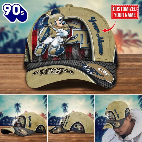 NCAA Georgia Tech Yellow Jackets Mickey New Arrivals Custom Cap