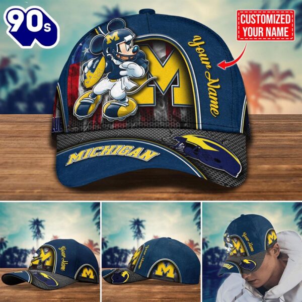NCAA Michigan Wolverines Mickey New Arrivals Custom Cap