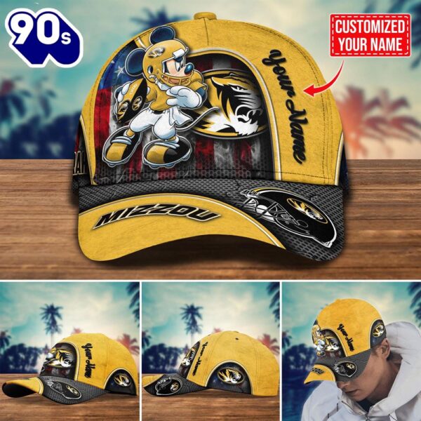 NCAA Missouri Tigers Mickey New Arrivals Custom Cap