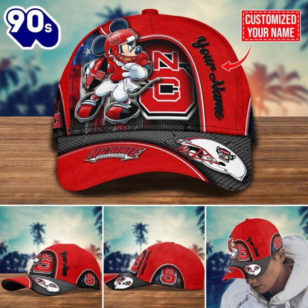 NCAA NC State Wolfpack Mickey New Arrivals Custom Cap