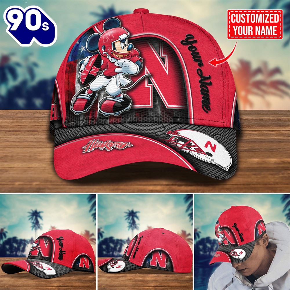 NCAA Nebraska Cornhuskers Mickey New Arrivals Custom Cap NCAA Nebraska Cornhuskers Mickey New Arrivals Custom Cap