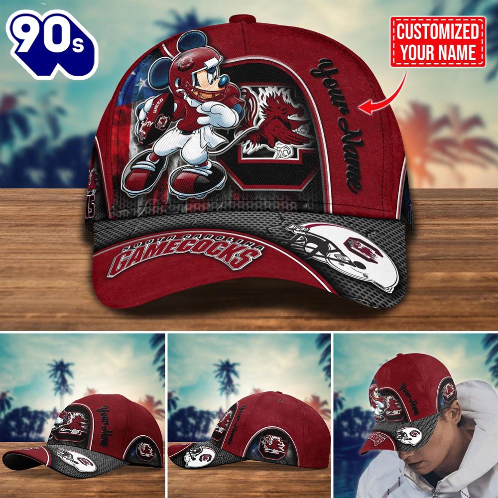 NCAA South Carolina Gamecocks Mickey New Arrivals Custom Cap NCAA South Carolina Gamecocks Mickey New Arrivals Custom Cap