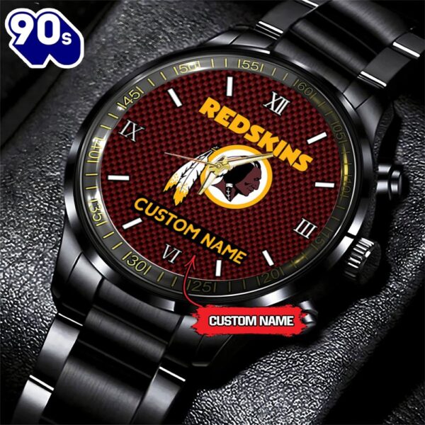 NCAA Washington Redskins Football Game Time Custom Black Fashion Watch