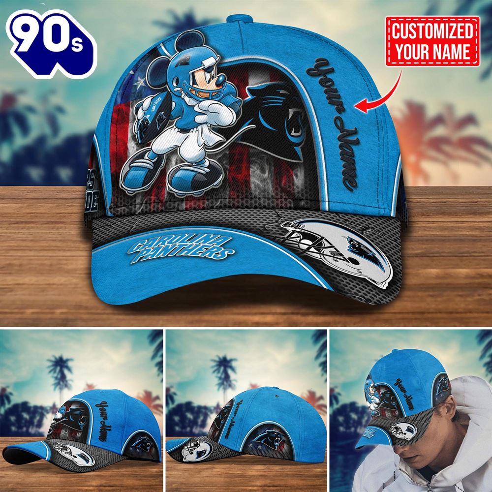 NFL Carolina Panthers Mickey New Arrivals Custom Cap NFL Carolina Panthers Mickey New Arrivals Custom Cap