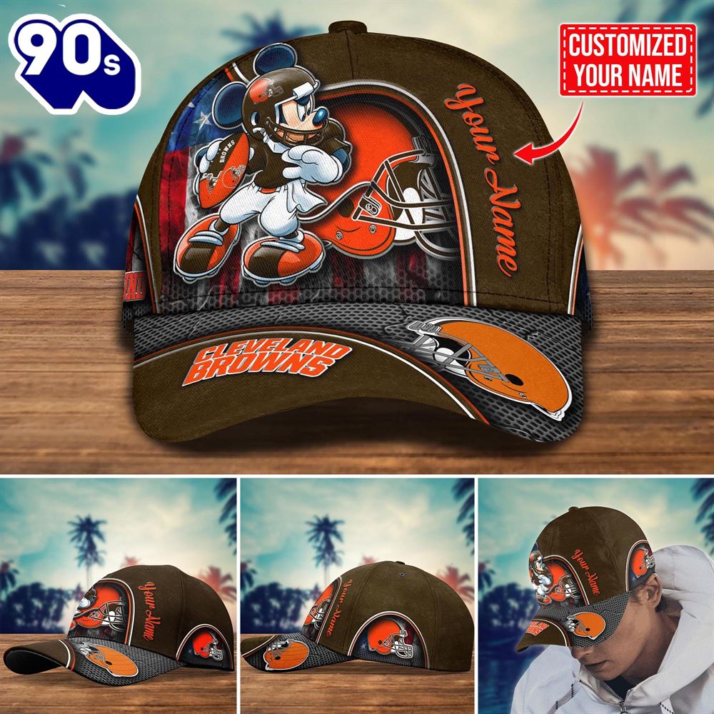 NFL Cleveland Browns Mickey New Arrivals Custom Cap NFL Cleveland Browns Mickey New Arrivals Custom Cap