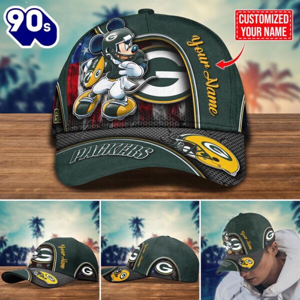 NFL Green Bay Packers Mickey New Arrivals Custom Cap
