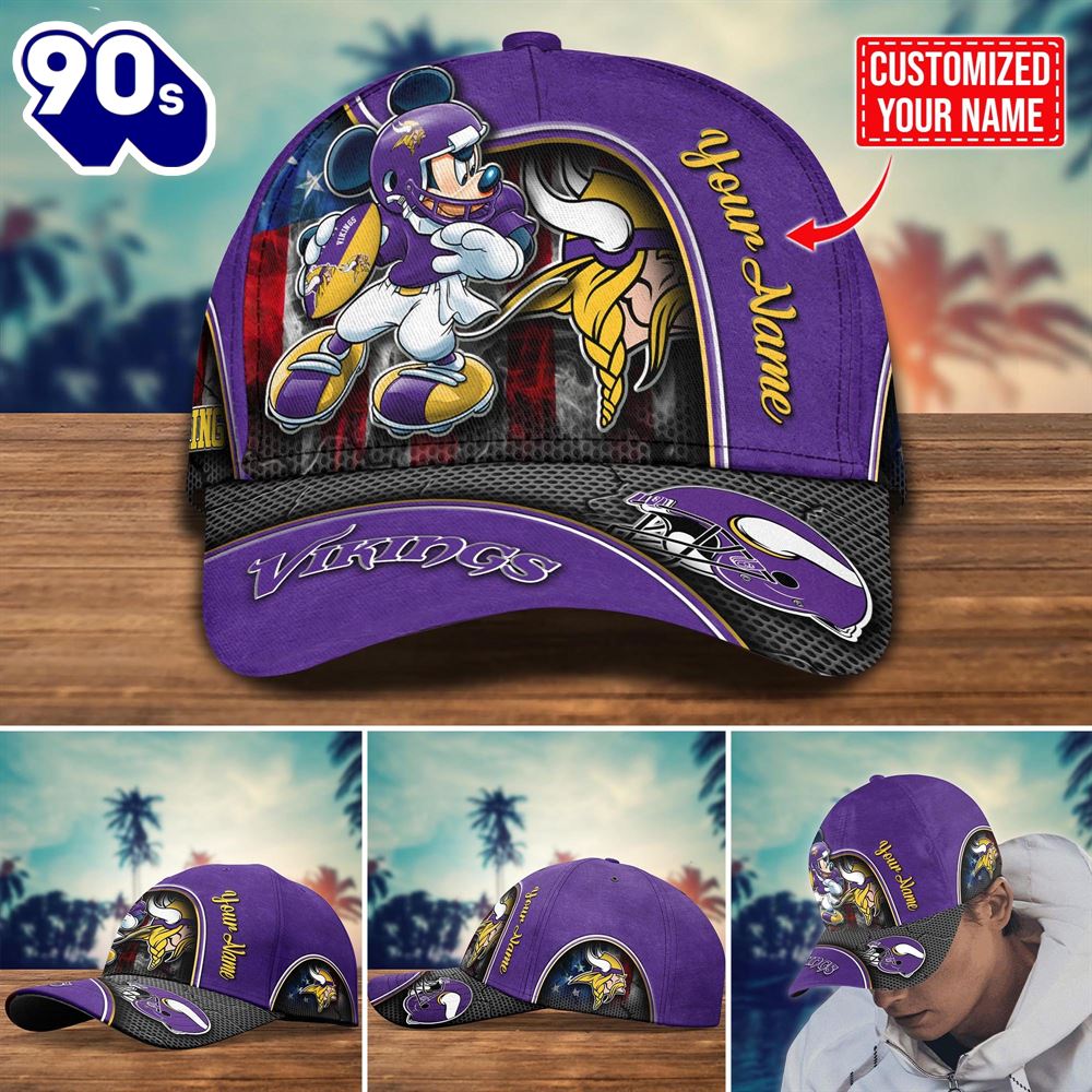 NFL Minnesota Vikings Mickey New Arrivals Custom Cap NFL Minnesota Vikings Mickey New Arrivals Custom Cap