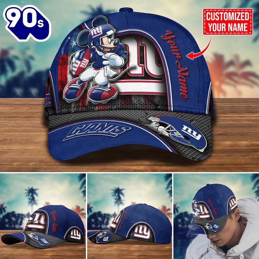 NFL New York Giants Mickey New Arrivals Custom Cap NFL New York Giants Mickey New Arrivals Custom Cap