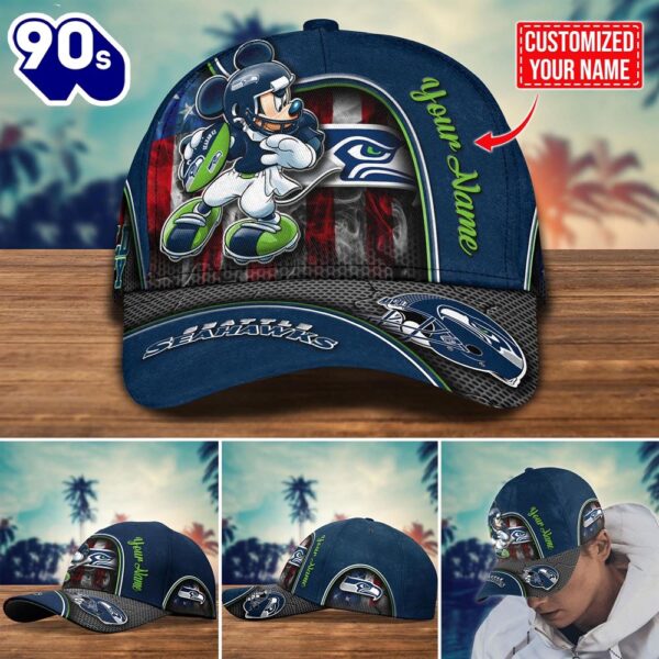 NFL Seattle Seahawks Mickey New Arrivals Custom Cap