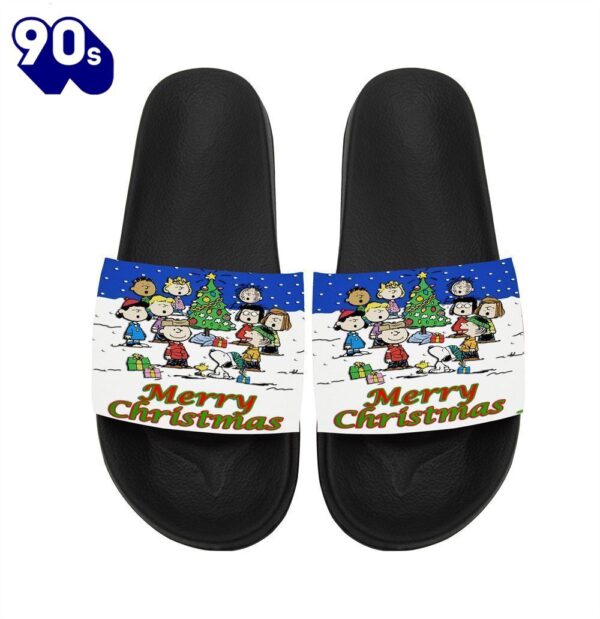 Peanut Christmas Snoopy And Friends Gift For Fans Sandals