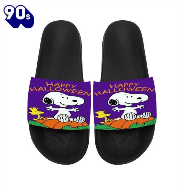 Peanut Snoopy Happy Halloween Gift For Fans Sandals