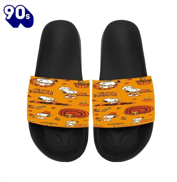 Peanut Snoopy Happy Thanksgiving Gift For Fans Sandals