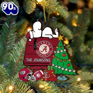 Alabama Crimson Tide Snoopy Christmas…