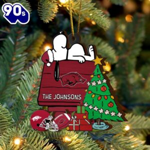 Arkansas Razorbacks Snoopy Christmas NCAA…