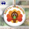 Baby’s First Thanksgiving Ornament Cute Baby Turkey Ornament Thanksgiving Gifts For New Moms