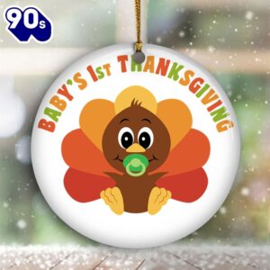 Baby’s First Thanksgiving Ornament Cute…