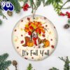 Bulldog It’s Fall Y’all Thanksgiving Ornament For Dinner Party Decor, Gift Ideas For Family