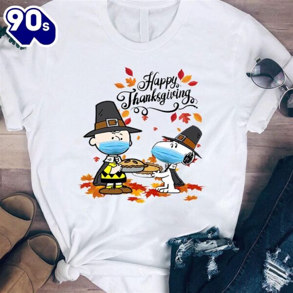 Charlie Brown And Snoopy Peanuts Happy Thanksgiving Tshirt