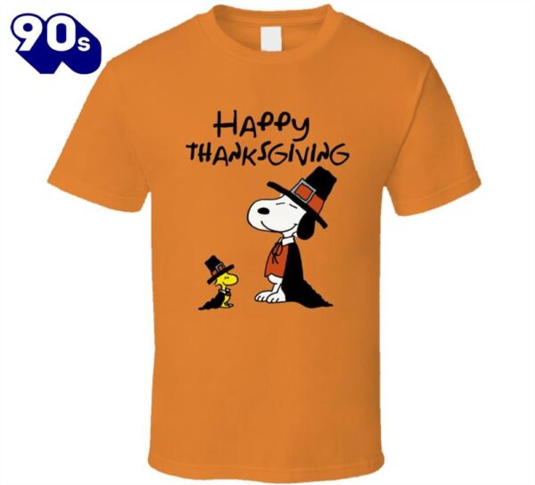 Charlie Brown Snoopy Happy Thanksgiving Graphic T-Shirt