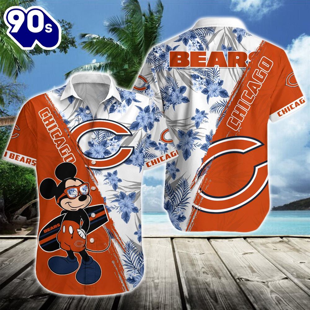 Chicago Bears Team NFL Mickey Hawaiian Beach Shirt Chicago Bears Team NFL Mickey Hawaiian Beach Shirt