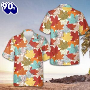 Fall Maple Leaves Hawaiian Shirt…