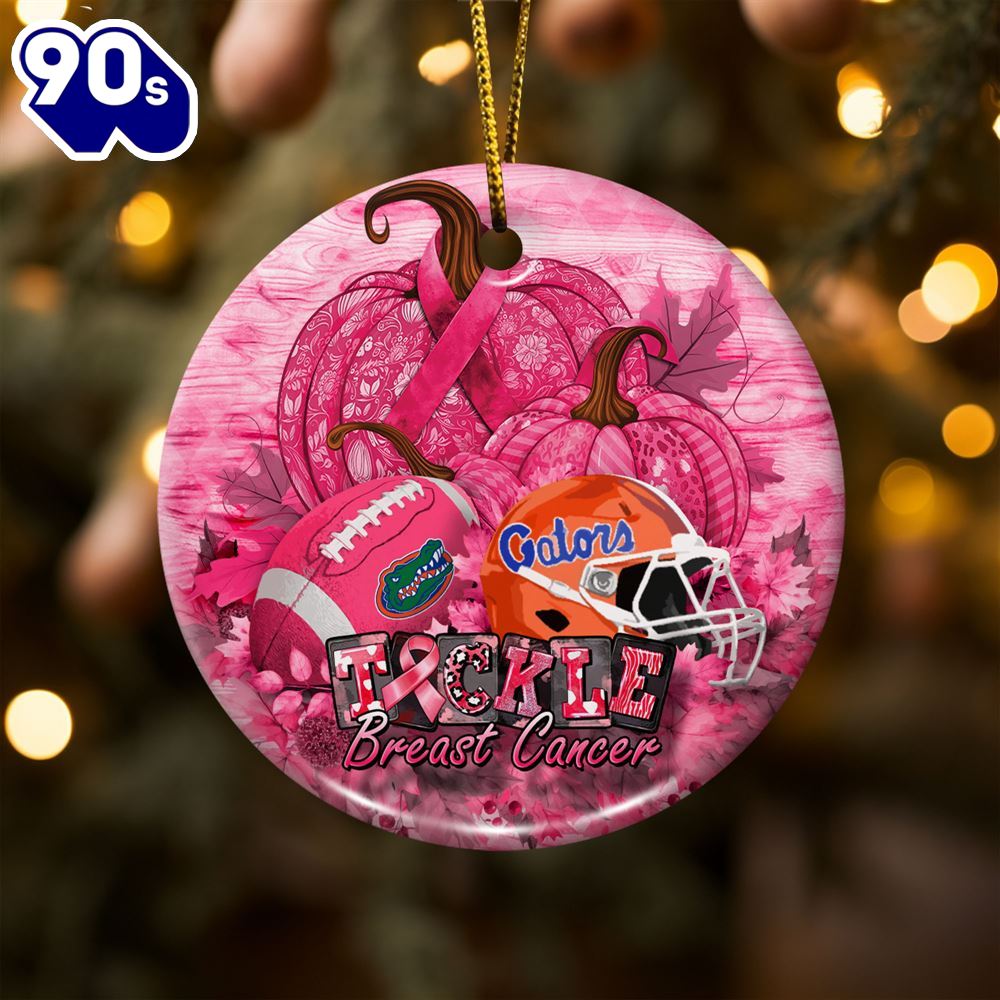 Florida Gators Breast Cancer And Sport Team Ceramic Ornament Florida Gators Breast Cancer And Sport Team Ceramic Ornament