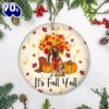 German Shepherd Dog It’s Fall Y’all Thanksgiving Ornament For Thanksgiving Door Decor