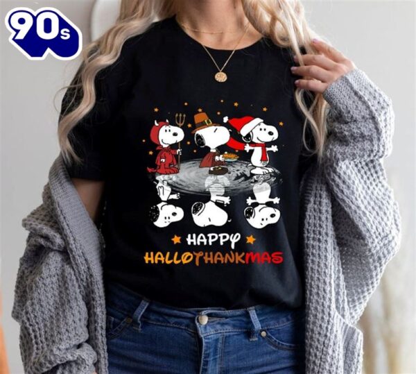 Happy Snoopy Peanuts Thanksgiving Tshirt