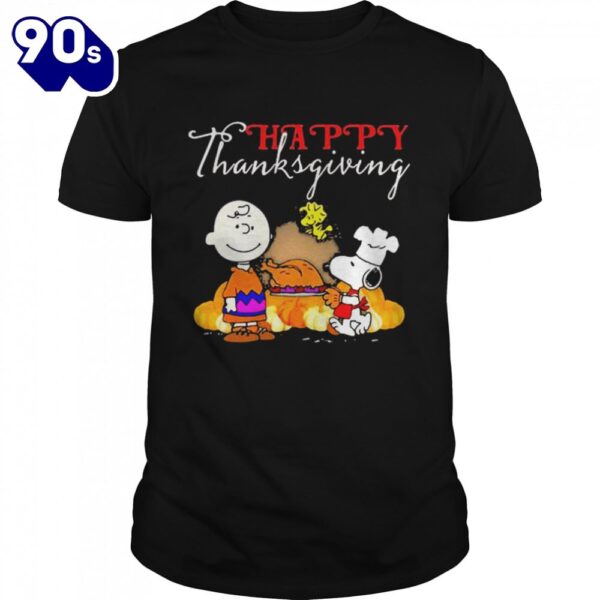 Happy Thanksgiving Halloween Snoopy Charlie Peanuts Thanksgiving Shirt