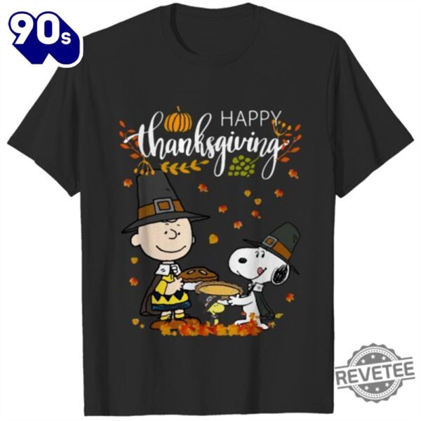 Happy Thanksgiving Peanuts Shirt Charlie Brown Snoopy Happy Tshirt