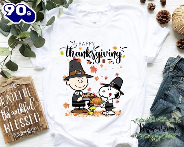 Happy Thanksgiving Shirt Thanksgiving Snoopy Charlie Brown T-shirt Peanuts