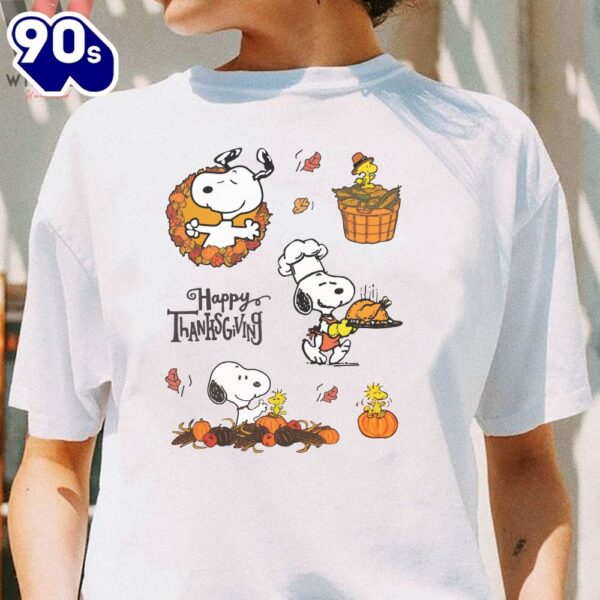 Happy Thanksgiving Snoopy Unisex Tshirt