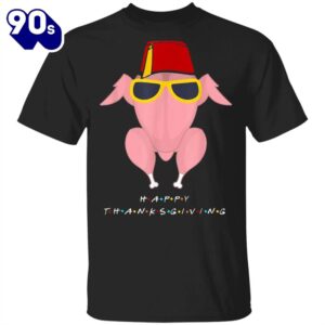 Happy Thanksgiving T-Shirt Adorable Pink…