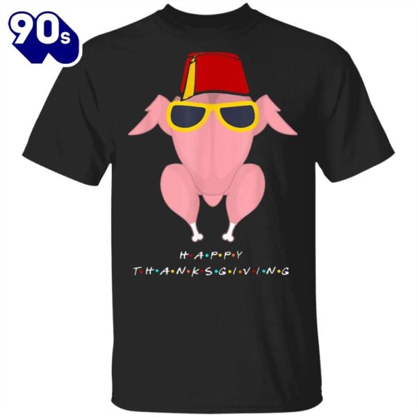 Happy Thanksgiving T-Shirt Adorable Pink Turkey Thanksgiving Shirt Ideas Gifts For Friends