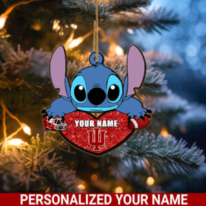 Indiana HoosiersStitch Custom Name Ornament…
