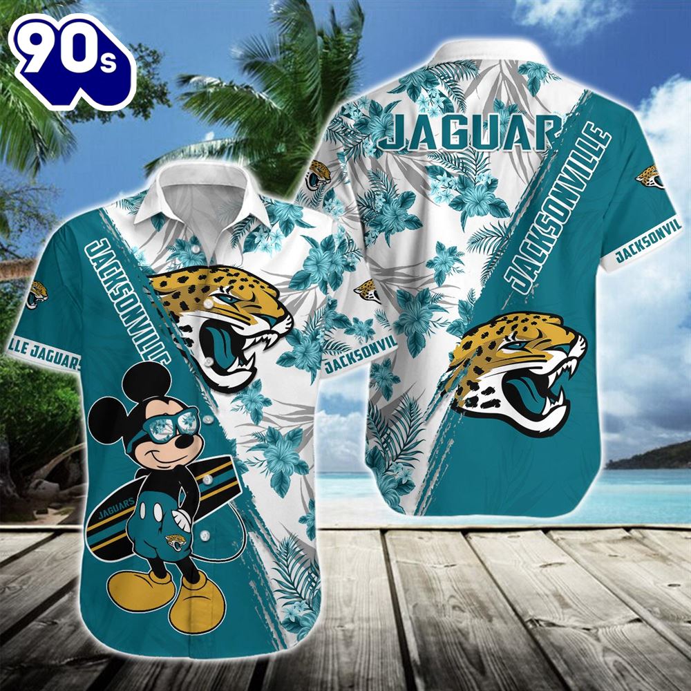 Jacksonville Jaguars Team NFL Mickey Hawaiian Beach Shirt Jacksonville Jaguars Team NFL Mickey Hawaiian Beach Shirt