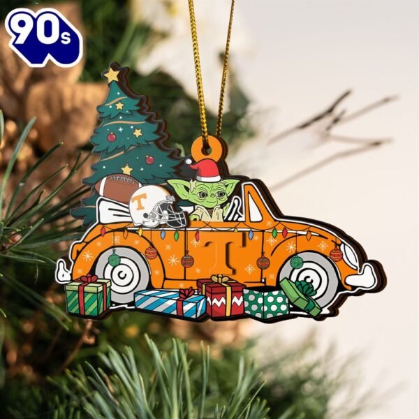 NCAA Tennessee Volunteers And Baby Yoda Christmas Ornament