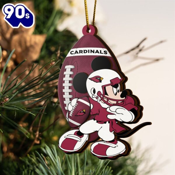 NFL Arizona Cardinals Mickey Mouse Christmas Ornament