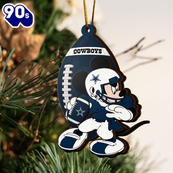 NFL Dallas Cowboys Mickey Mouse Christmas Ornament