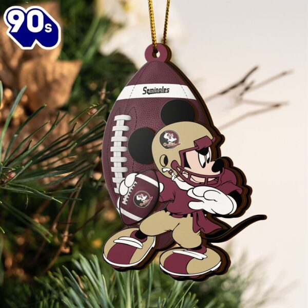 NFL Florida State Seminoles Mickey Mouse Christmas Ornament