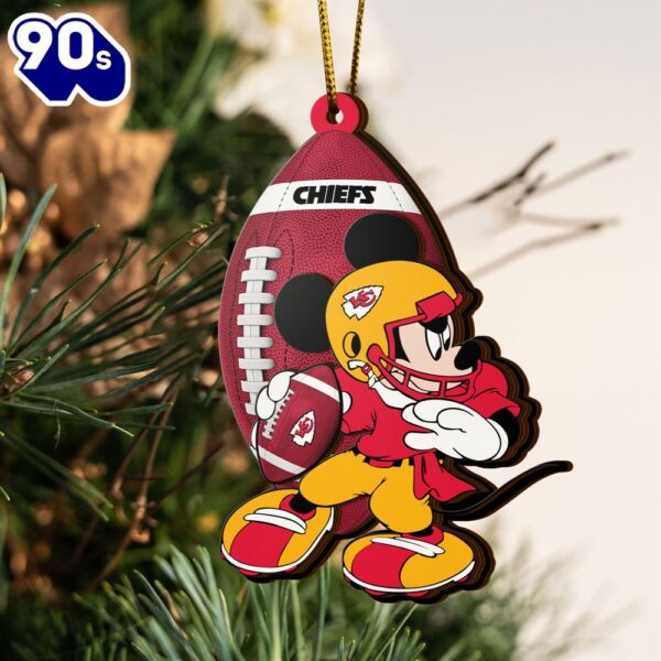 NFL Kansas City Chiefs Mickey Mouse Christmas Ornament