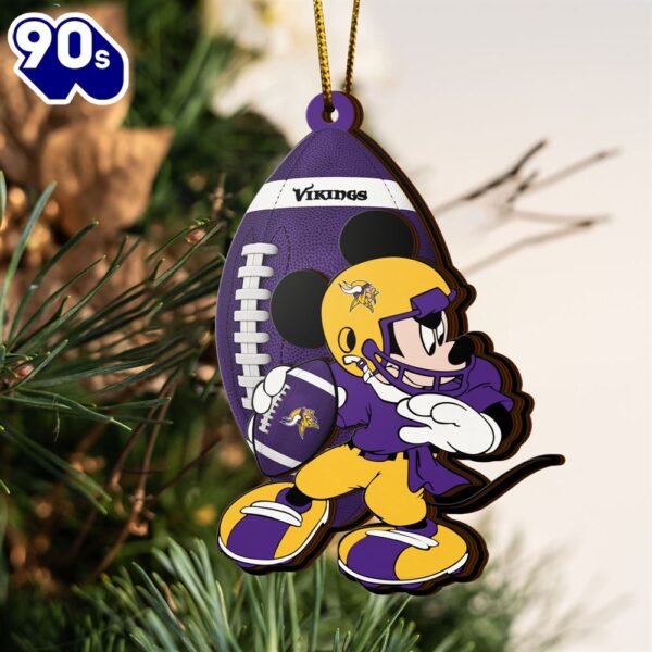 NFL Minnesota Vikings Mickey Mouse Christmas Ornament