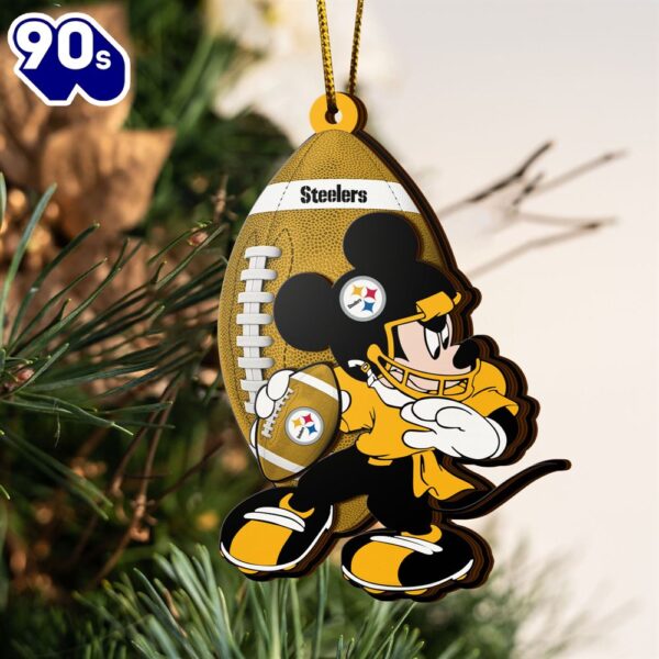 NFL Pittsburgh Steelers Mickey Mouse Christmas Ornament