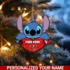 NFL Tampa Bay Buccaneers Stitch Custom Name Ornament Football Team And St With Heart Ornament