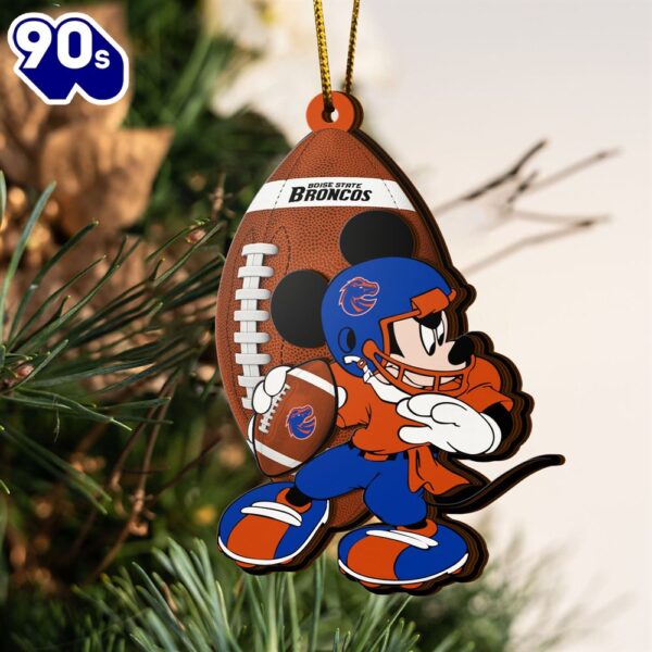 Ncaa Boise State Broncos Mickey Mouse Christmas Ornament