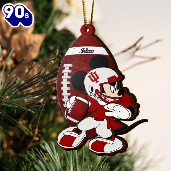 Ncaa Indiana Hoosiers Mickey Mouse Christmas Ornament