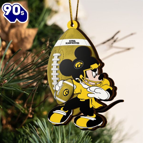 Ncaa Iowa Hawkeyes Mickey Mouse Christmas Ornament