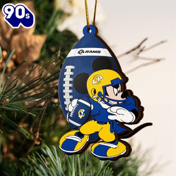 Ncaa Los Angeles Rams Mickey Mouse Christmas Ornament