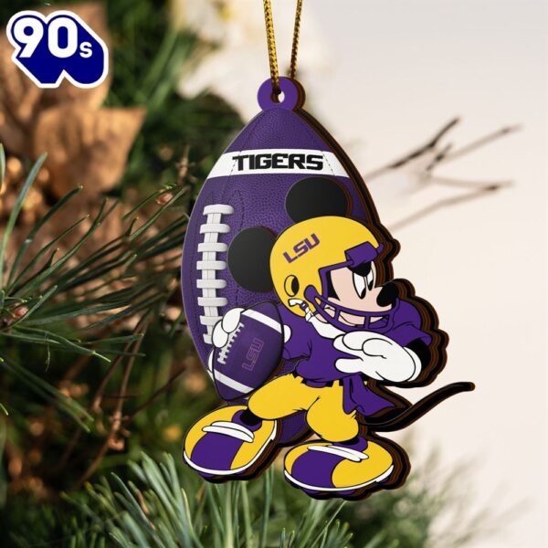 Ncaa Lsu Tigers Mickey Mouse Christmas Ornament