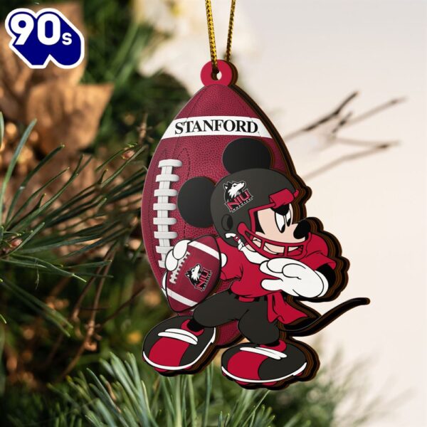 Ncaa Northern Illinois Huskies Mickey Mouse Christmas Ornament